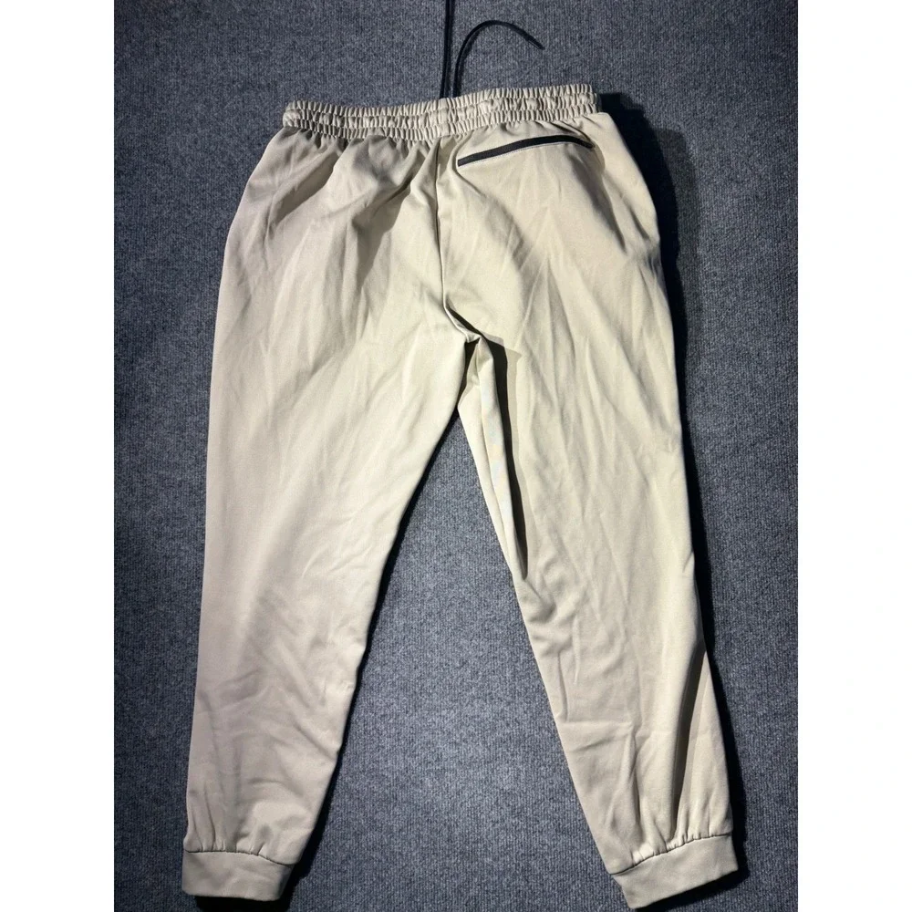 MSX by Michael Strahan Mens Jogger Pants Tan Beige Athletic Sweatpants Size M